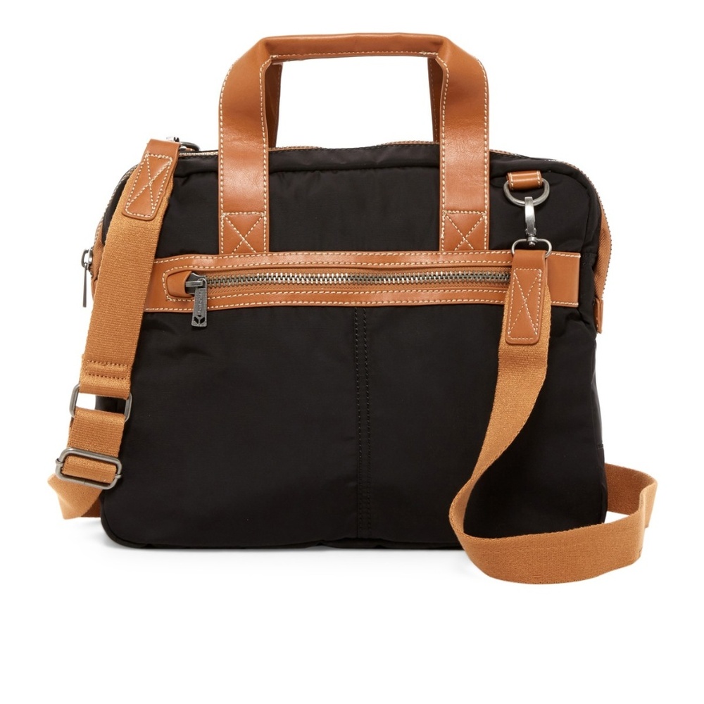NWT J.FOLD Top Handle Nylon/Leather Tote Bag $135